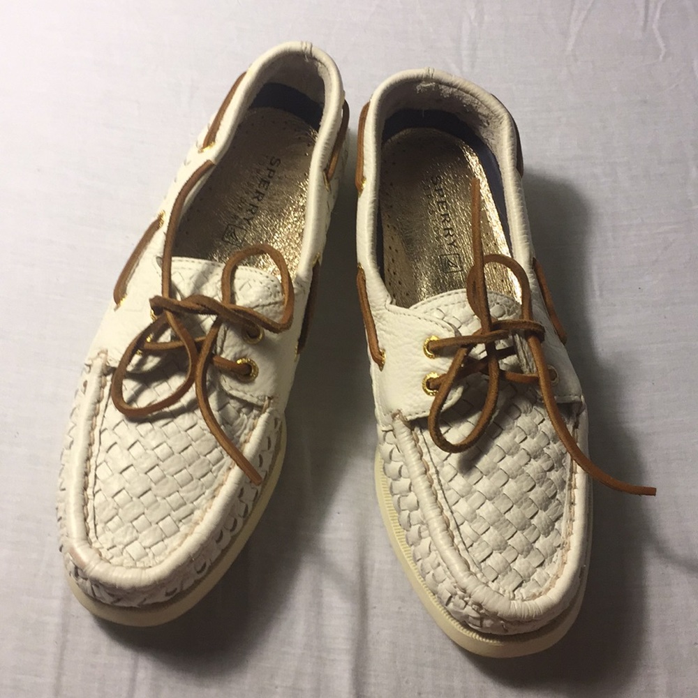 SPERRY TOP-SIDER white leather s7